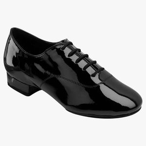 Boys Ballroom shoe in Black Patent, Black Leather and Black Nubuck. New.